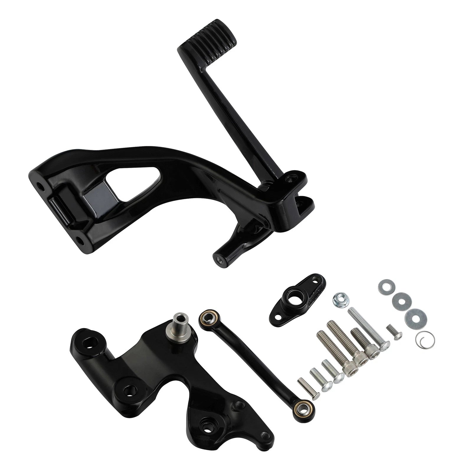 Black Mid Controls Brake Side for Harley Sport Glide FXFBS Fat Bob (2018–2025)