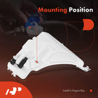 Windshield Washer Reservoir with Pump & Cap for BMW 328i xDrive (2014–2016)