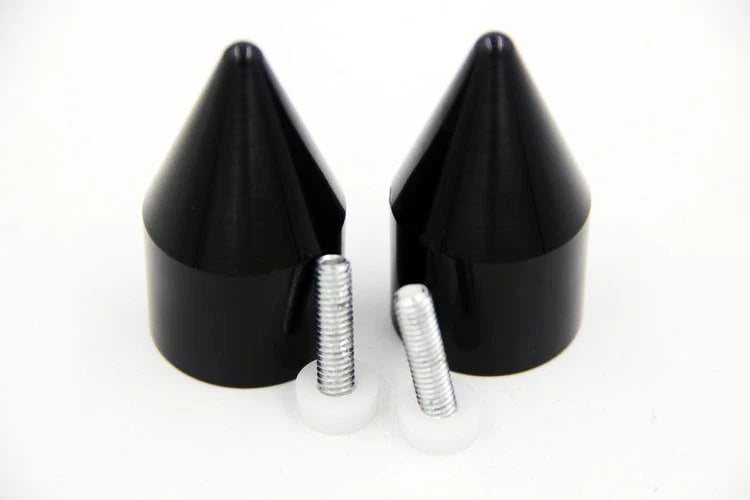 Spike Black Bar End Weights Sliders for Yamaha YZF-R1 (1998–2012)