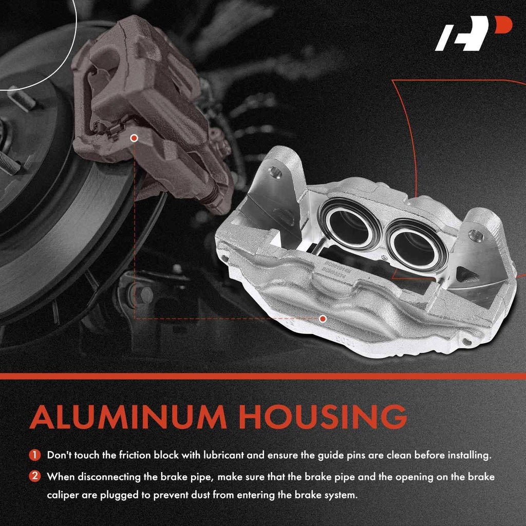 Front Brake Calipers and Ceramic Pads for Toyota Tundra Sequoia (2007–2015)
