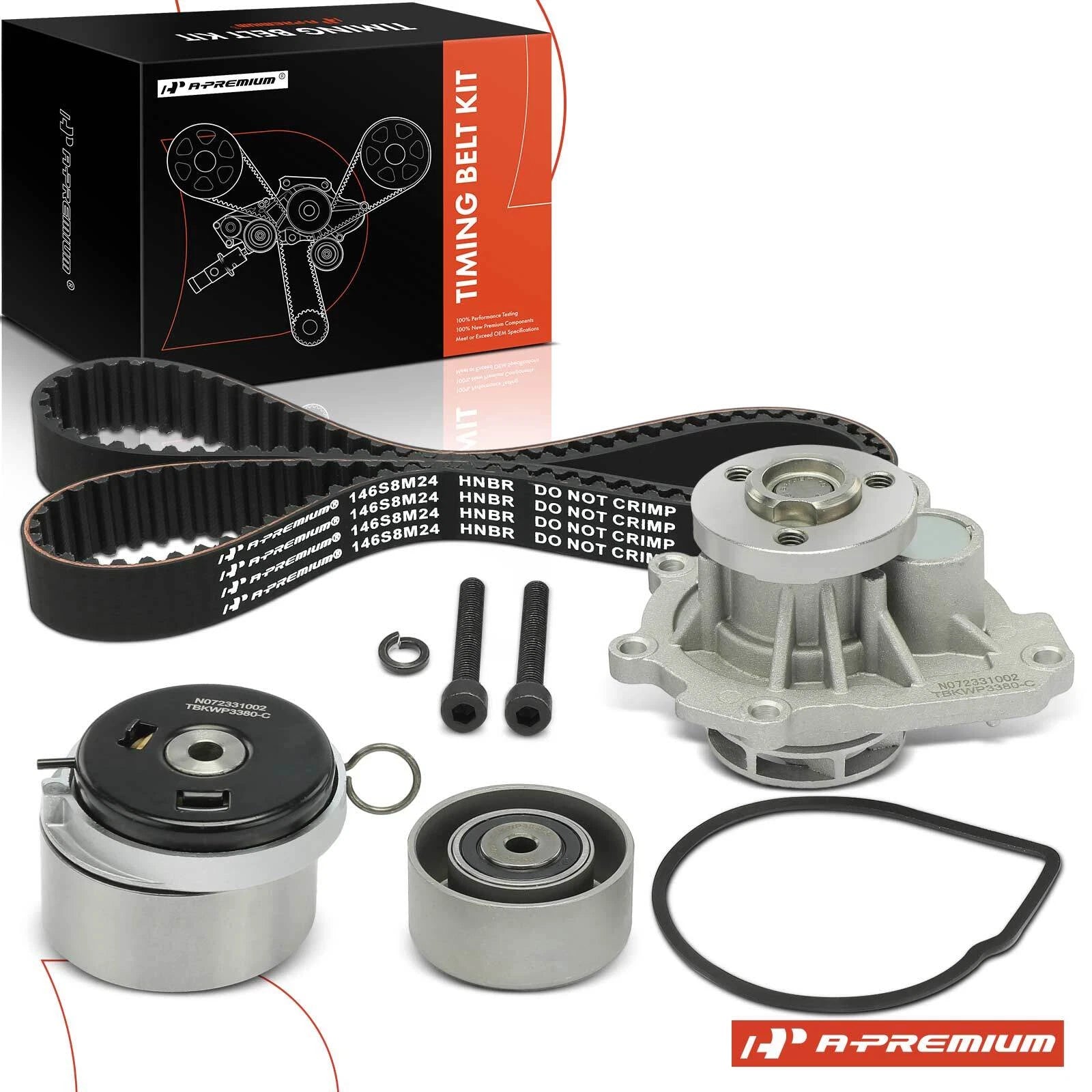 8x Timing Belt and Water Pump Kit for Chevy Cruze (2011–2016)