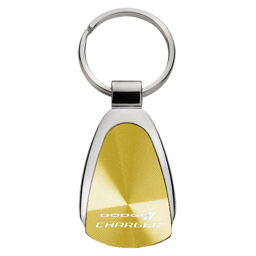 Gold Teardrop Keychain - Officially Licensed for Dodge Charger