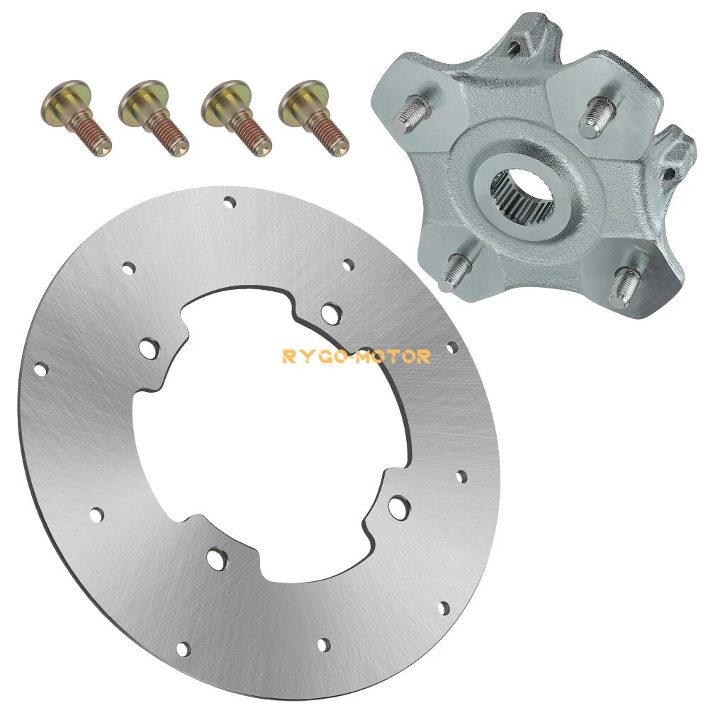Wheel Hub & Brake Rotor Disc Kit for Arctic Cat 400 500 550 650 700 (2005–2018)