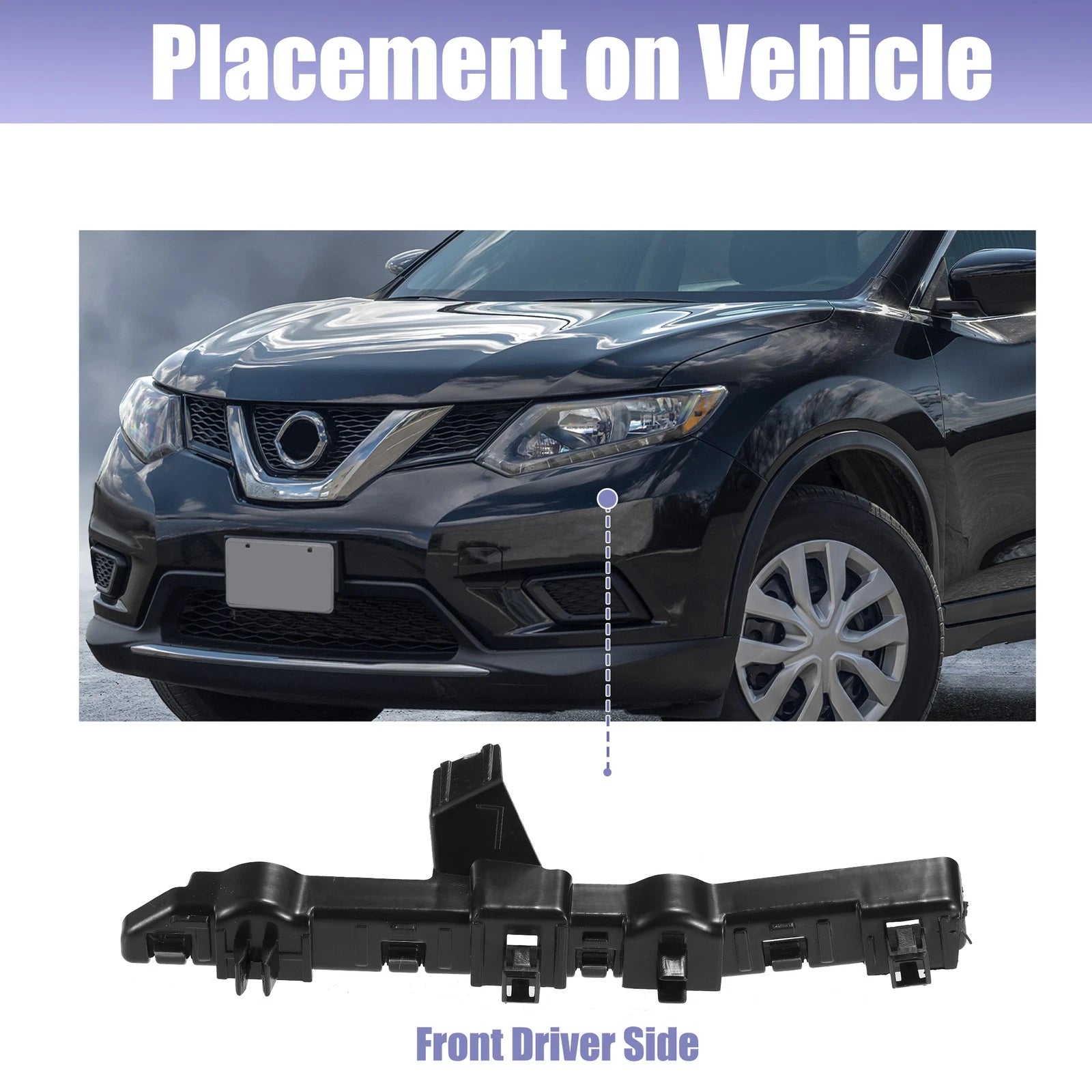 Front Left Bumper Mounting Bracket No. 62223DF30A for Nissan Rogue Sport (2017–2021)