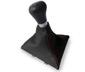 Manual Shift Boot Cover for Toyota Celica (2000–2005) Carbon Fiber Red Stitch