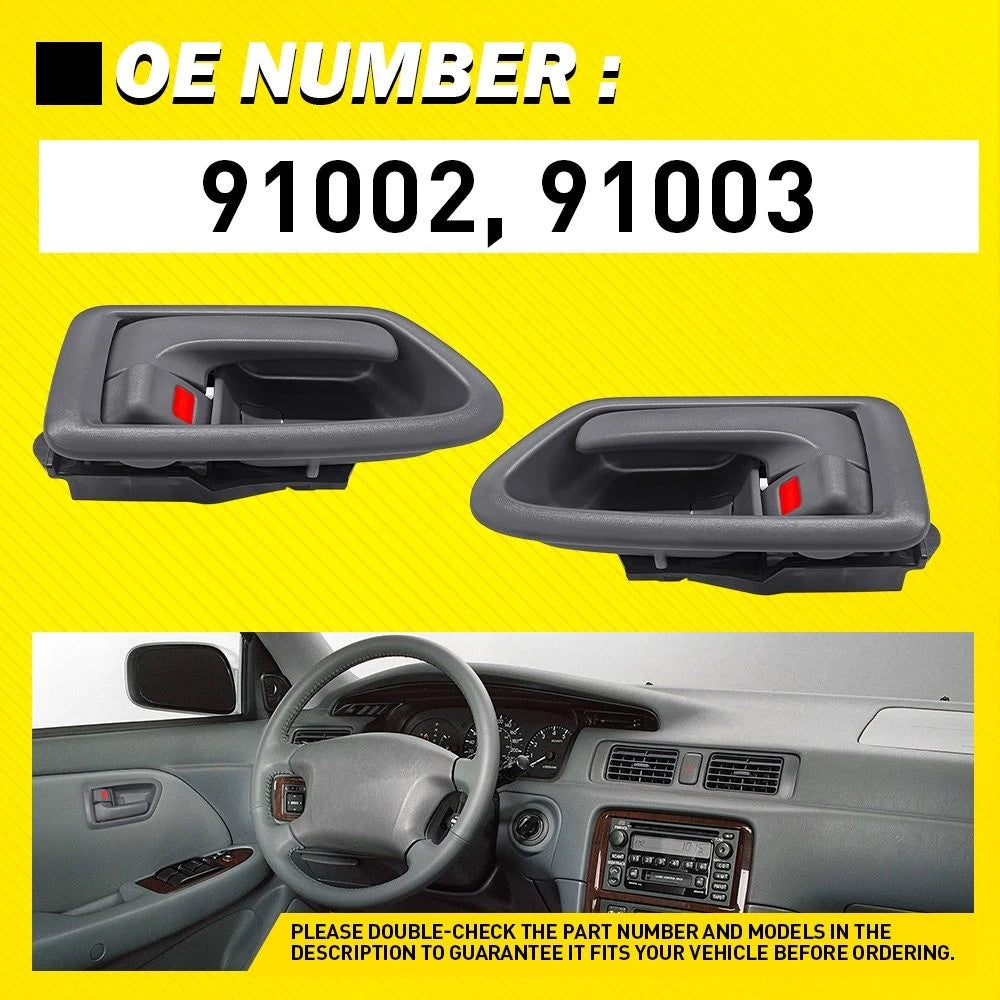 Set of 4 Interior Door Handles for Toyota Camry (1997–2001) Gray