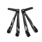 Rear Passenger Footrests Foot Pegs Bracket for Yamaha YZF R1 (2004–2008) Black