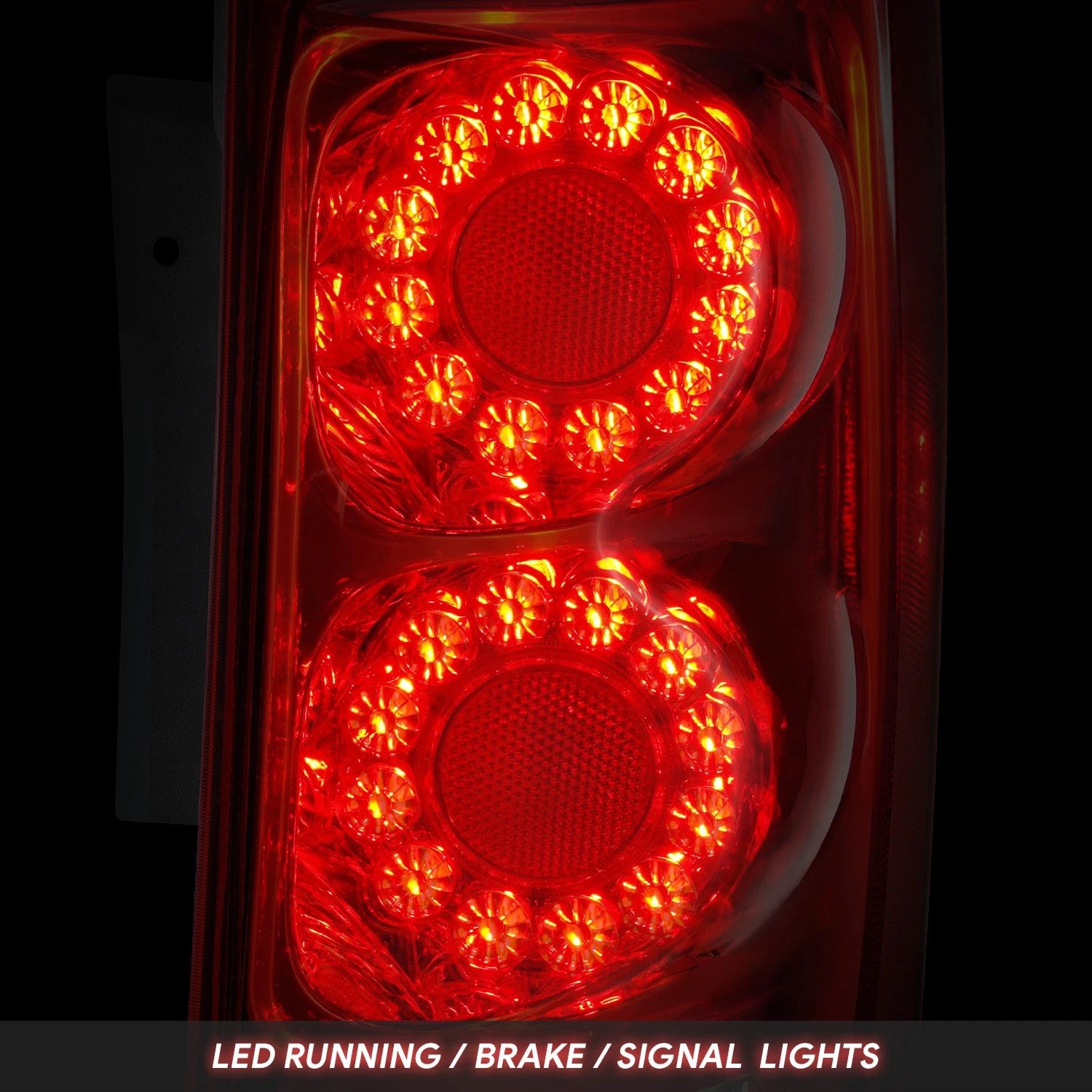 Chrome Housing Red Lens Tail Light for Dodge Grand Caravan (2011–2020)