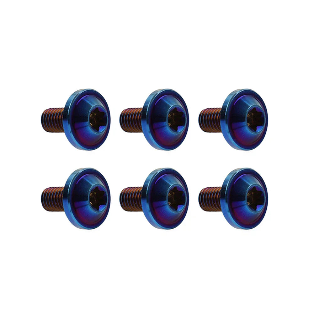 6pcs M6x20mm Titanium Torx Head Bolts for Bike Motorcycle