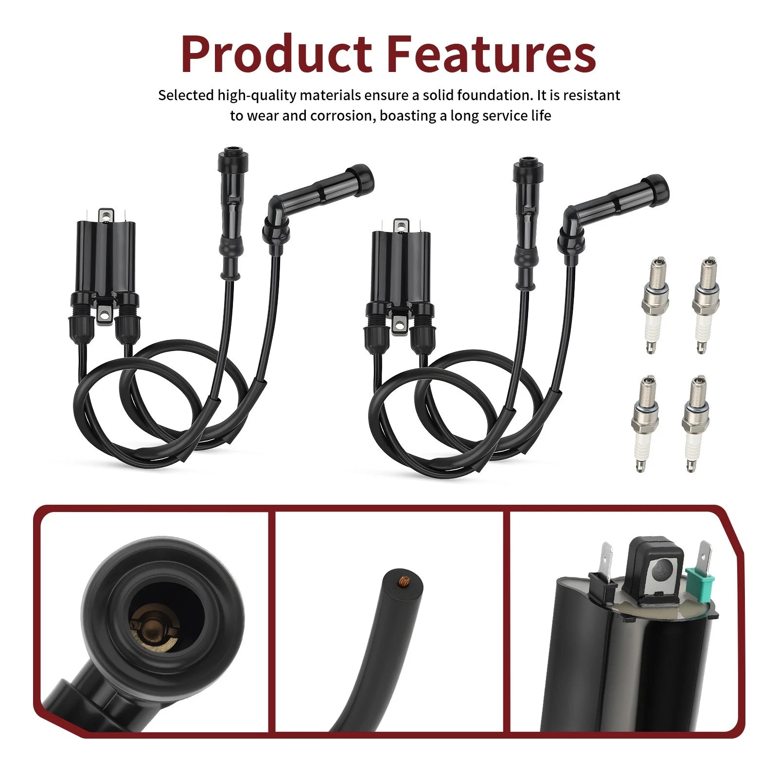 Ignition Coil Set for Honda Nighthawk 750 CB750 (1991–2003)