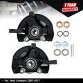 Front Steering Knuckle Wheel Hub Bearings for Jeep Patriot Compass (2007â2017)