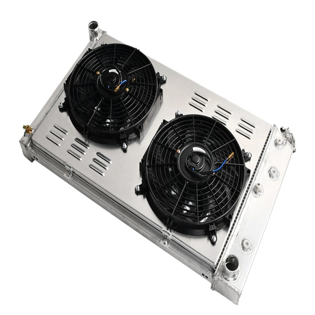 3 Row Aluminum Radiator Shroud Fan for Monte Carlo/Camaro (1970–1987)