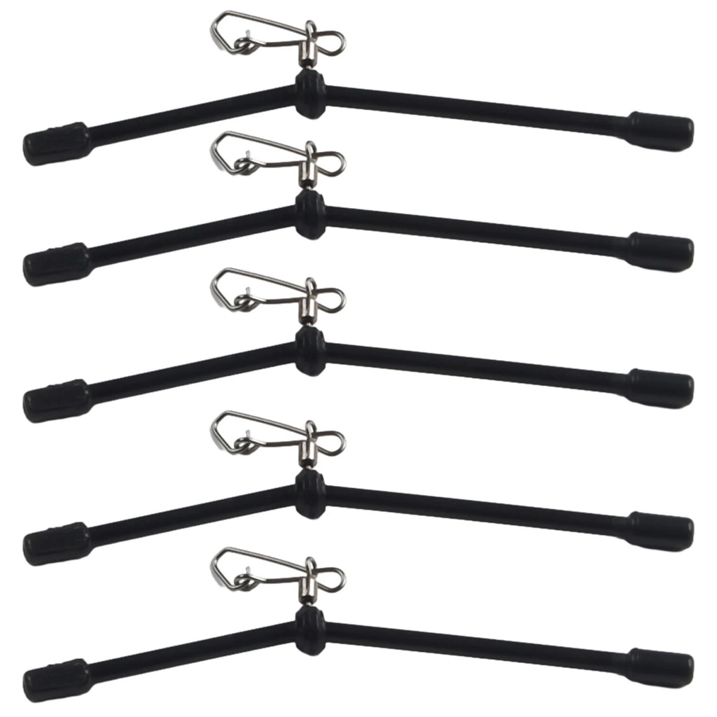 5x Fishing Anti-Tangle Feeder Boom Spacer with Snaps Connector