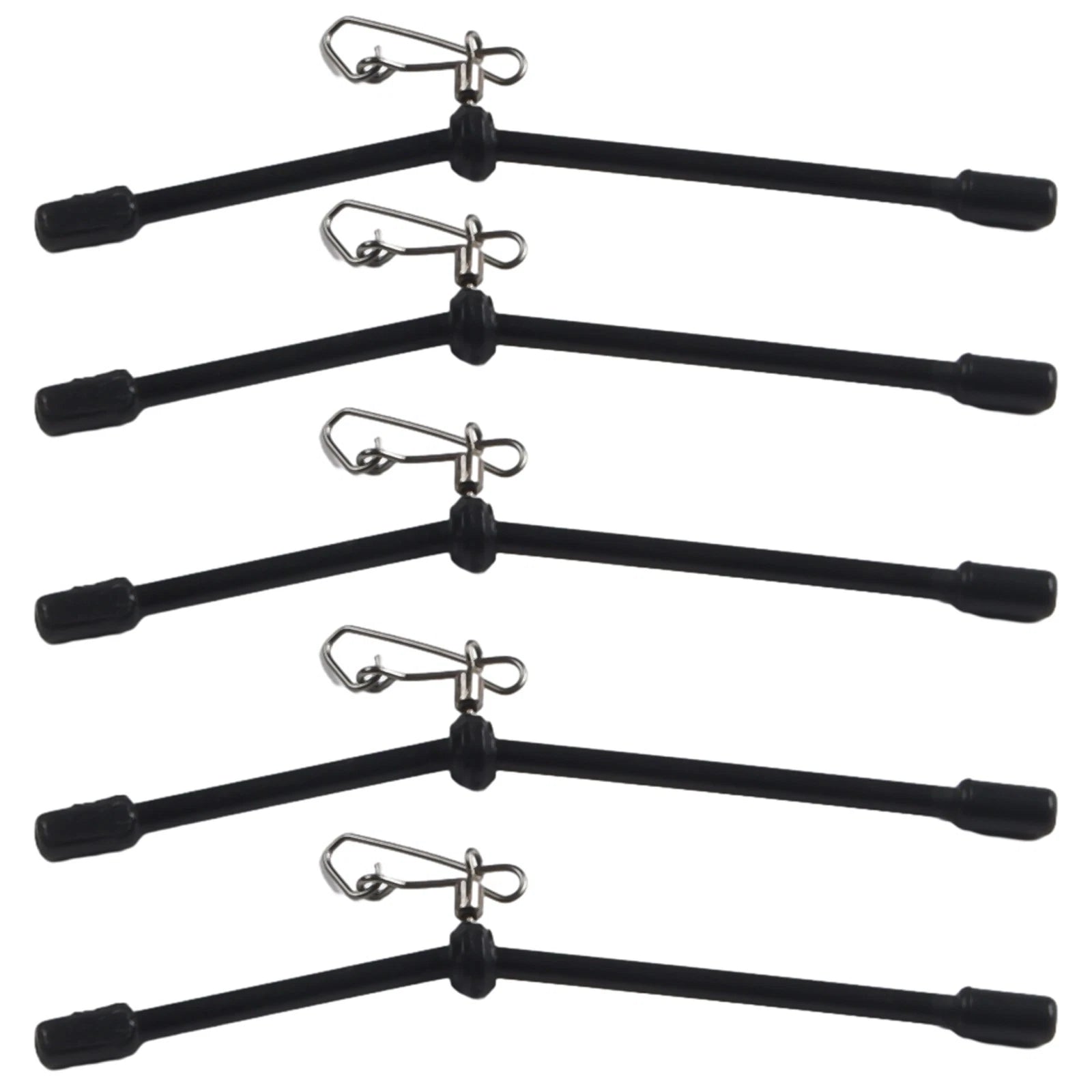 5x Fishing Anti-Tangle Feeder Boom Spacer with Snaps Connector