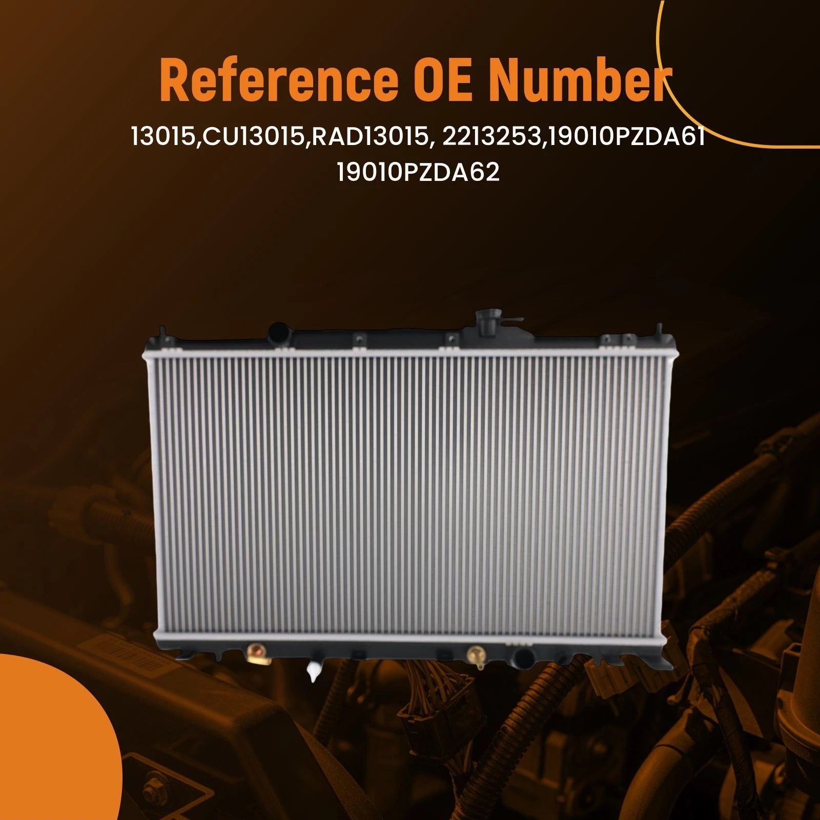 Aluminum Engine Radiator for Honda Element 2.4L (2007–2011) 2213253
