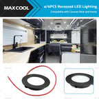 12V Dimmable Spot Lights for Caravan Boat (Black)