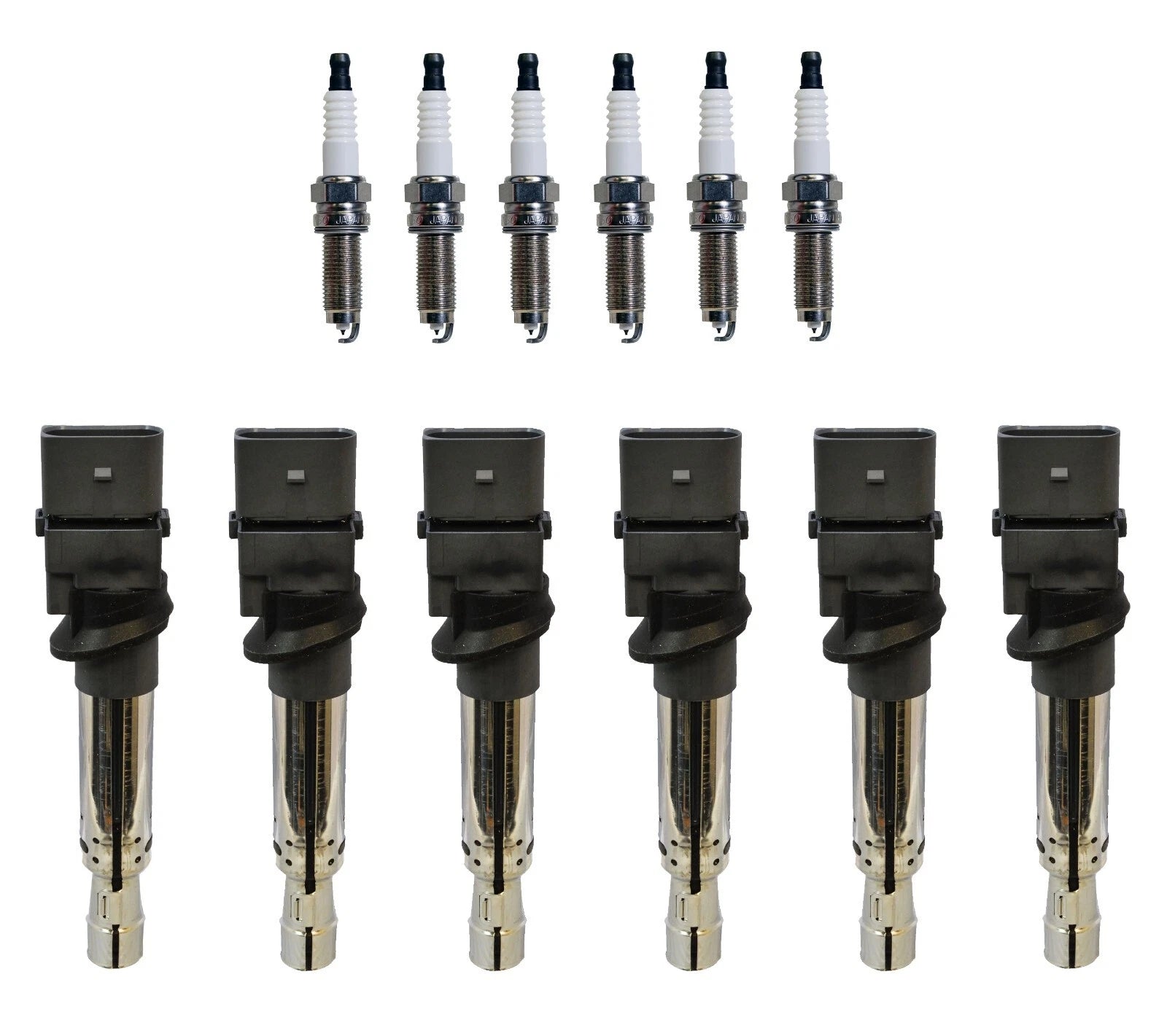 Set of 6 Denso Ignition Coils for Iridium Long Life (Gap 0.044)