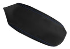 Leather Console Lid Armrest Cover for Dodge Neon (2000–2005) Blue Stitch