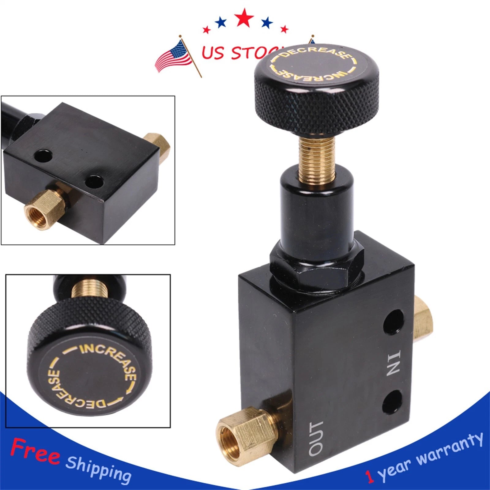 Adjustable Disk Brake Proportioning Valve for Universal Fit 