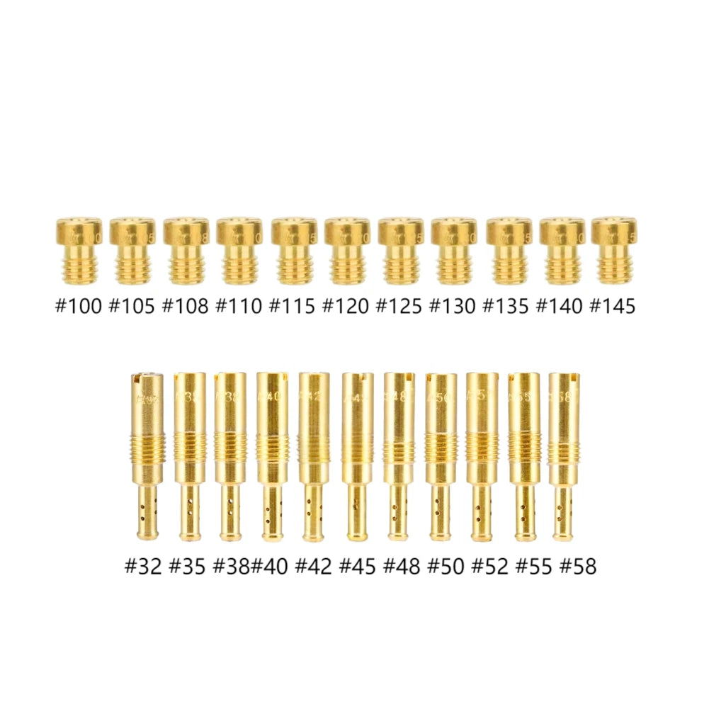 Nibbi Carburetor Jet Kit Set of 11 Main & 11 Idle Jets for PWK OKO
