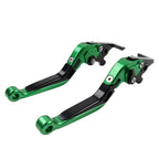 Green Extendable Brake Clutch Levers for Aprilia Tuono V4 1100RR 17-21