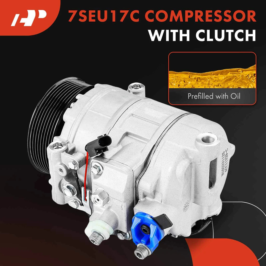 A/C Compressor with Clutch for Mercedes-Benz C32 AMG (2002-2004)