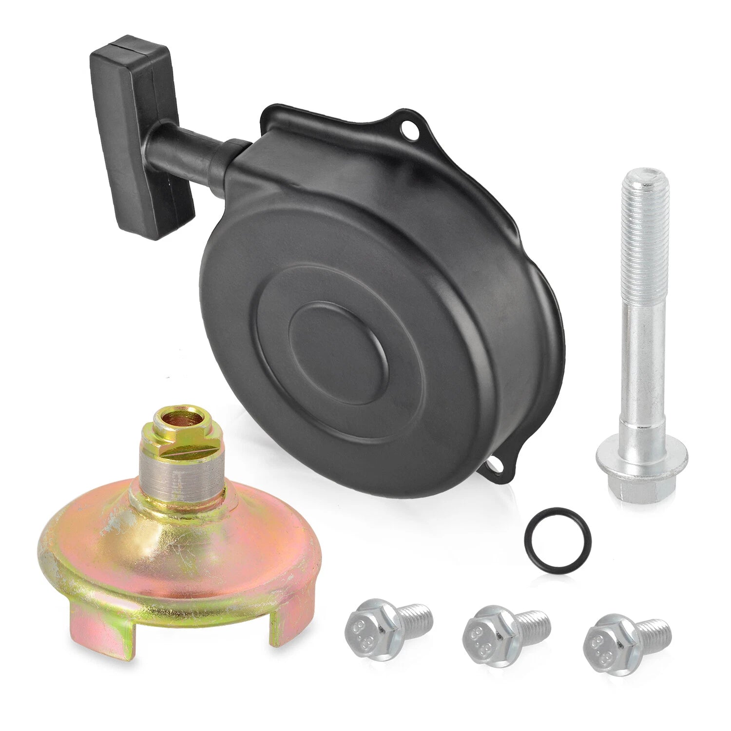 Recoil Starter Assembly & Pulley w/ Bolt for Honda Recon 250 TRX250TM (2002–2020)