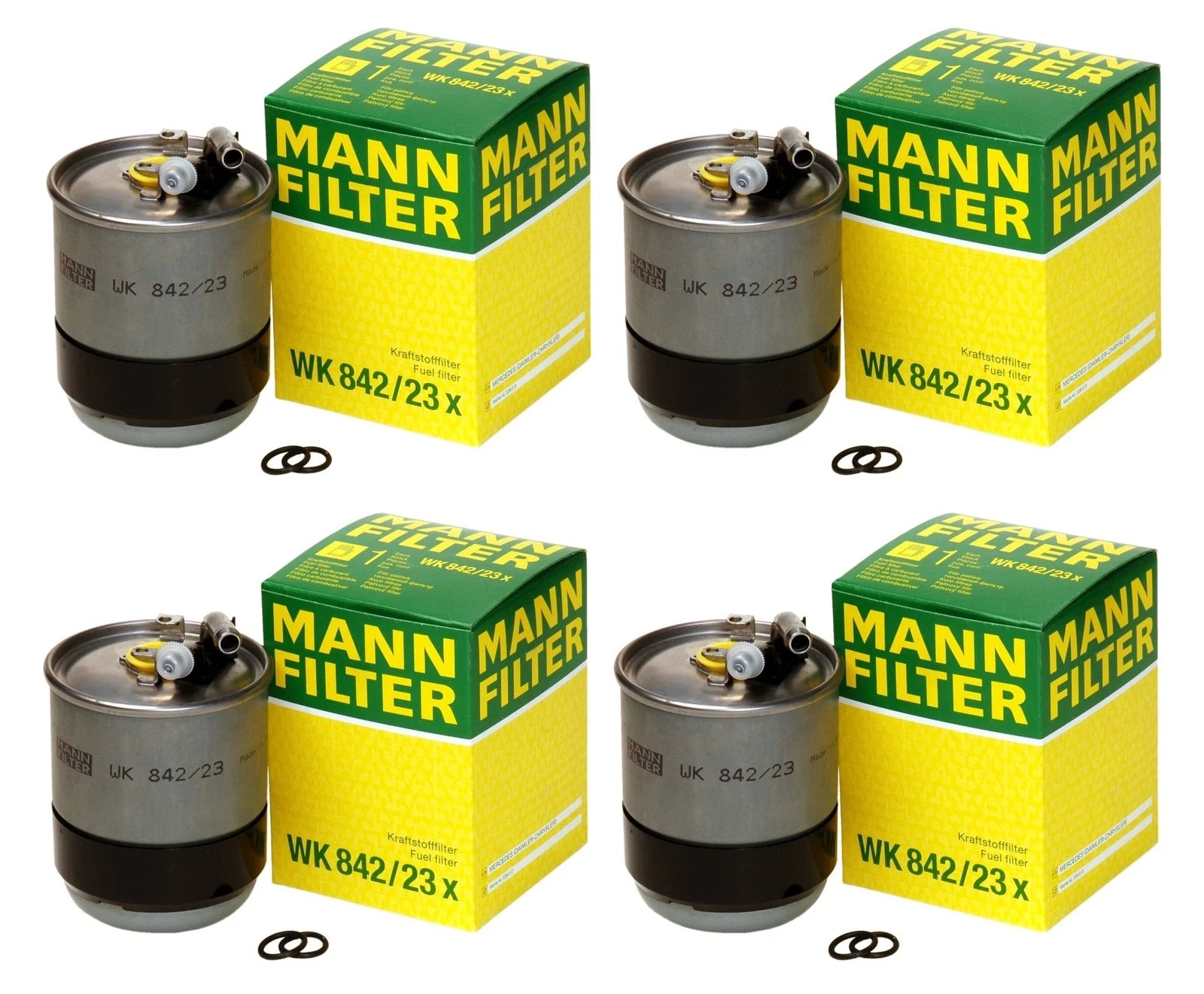 Set of 4 Fuel Filters WK84223X for MB W211 S211 W164 X164 W251 Dodge Turbo