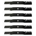 6X Toothed Mulching Lawn Mower Blades for John Deere (Replaces M170639)