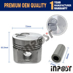 Overhaul Rebuild Kit for Yanmar FF165 FF155 F145 (3TNA72, 3TNA72UJ)