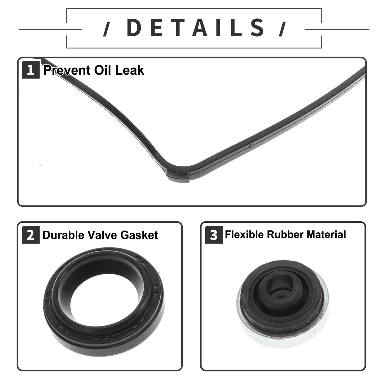 Valve Cover Gasket No.VS50614R/12341RTA000 for Honda CR-V Accord Civic (1996–2021)