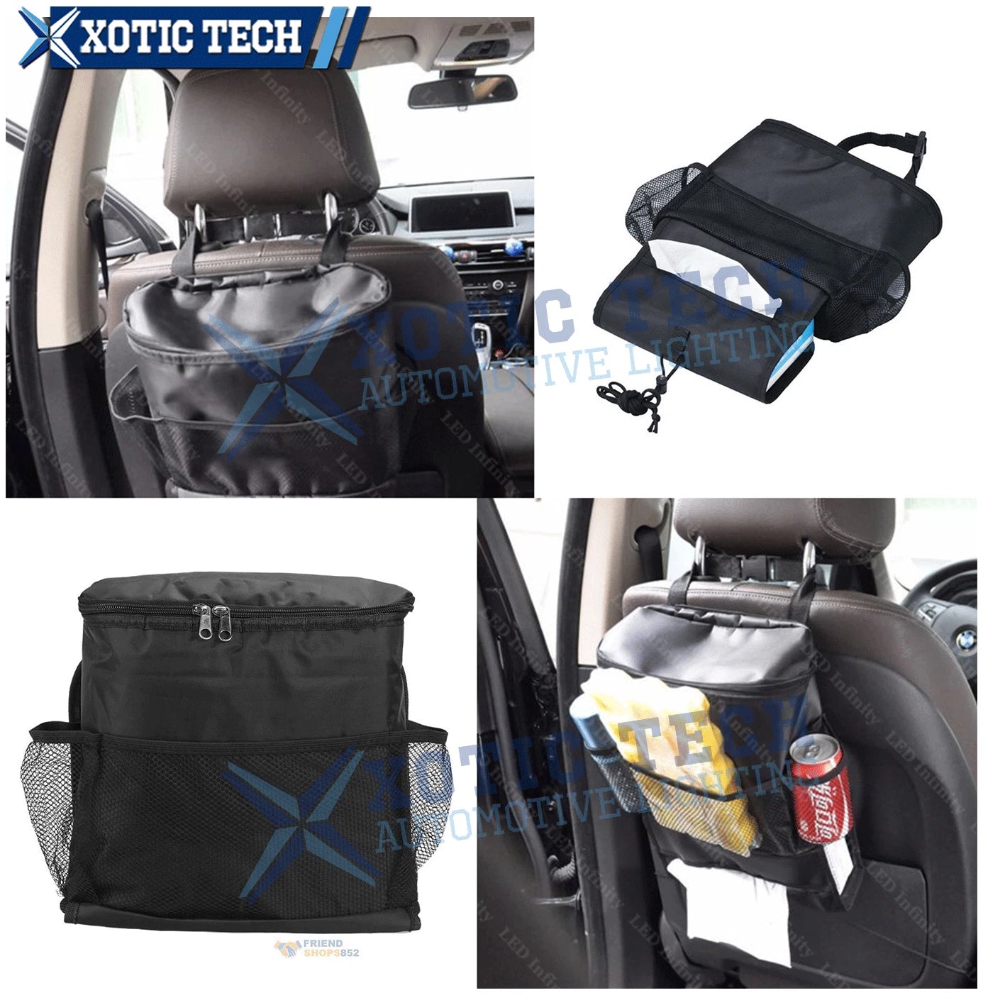Car Seat Back Food Drink Keep Warm/Cold Pocket Bag Storage Organizer (1999–2024)