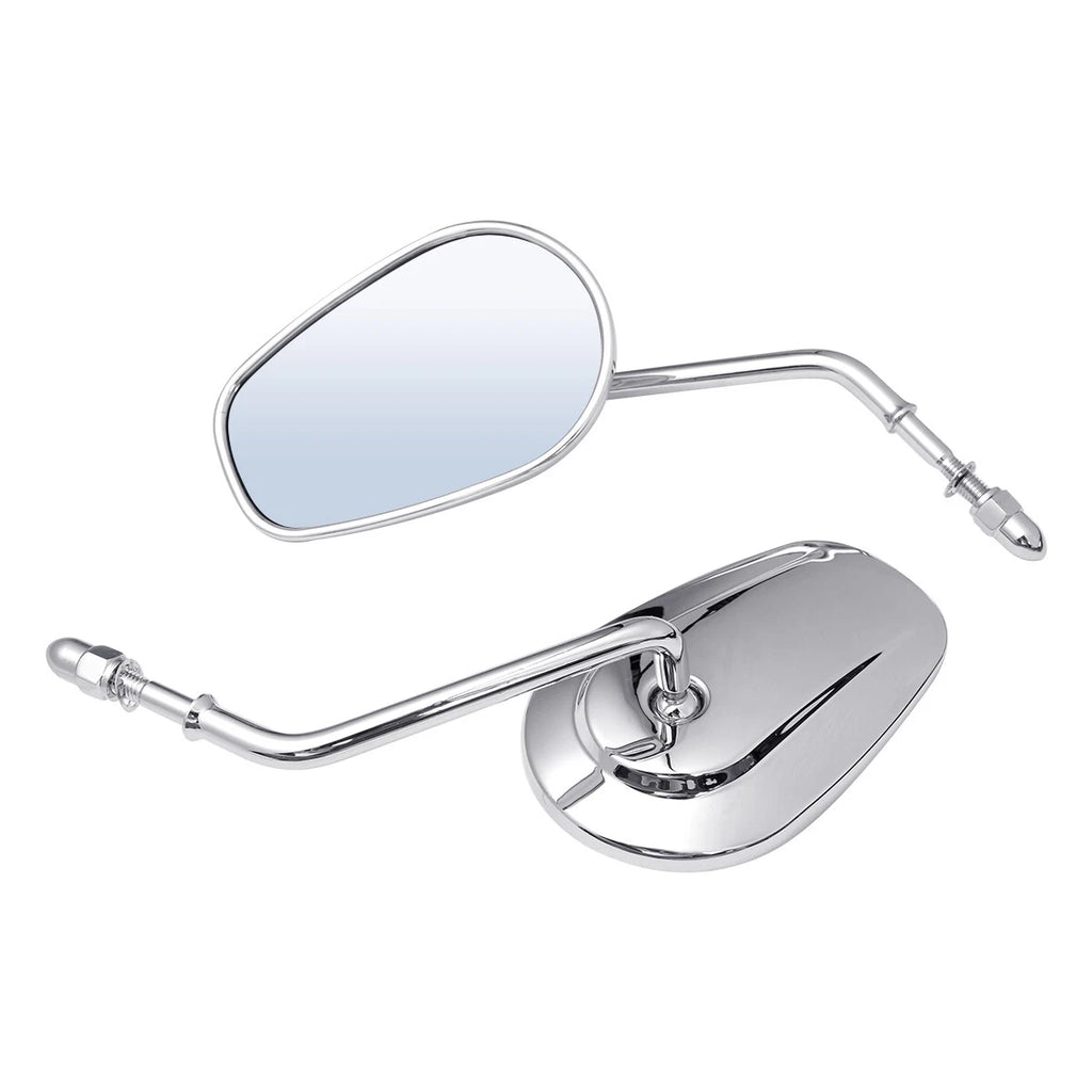 Chrome Rearview Mirrors for Harley Touring FLHT FLHR Road King FLHTC