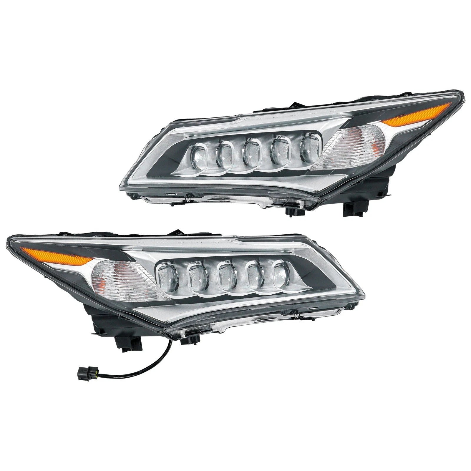 Set of 2 LED Headlight Assemblies for Acura MDX (2014–2016)