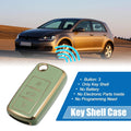 Silicone Key Fob Case Cover for Volkswagen Tiguan (2010–2017) - Green