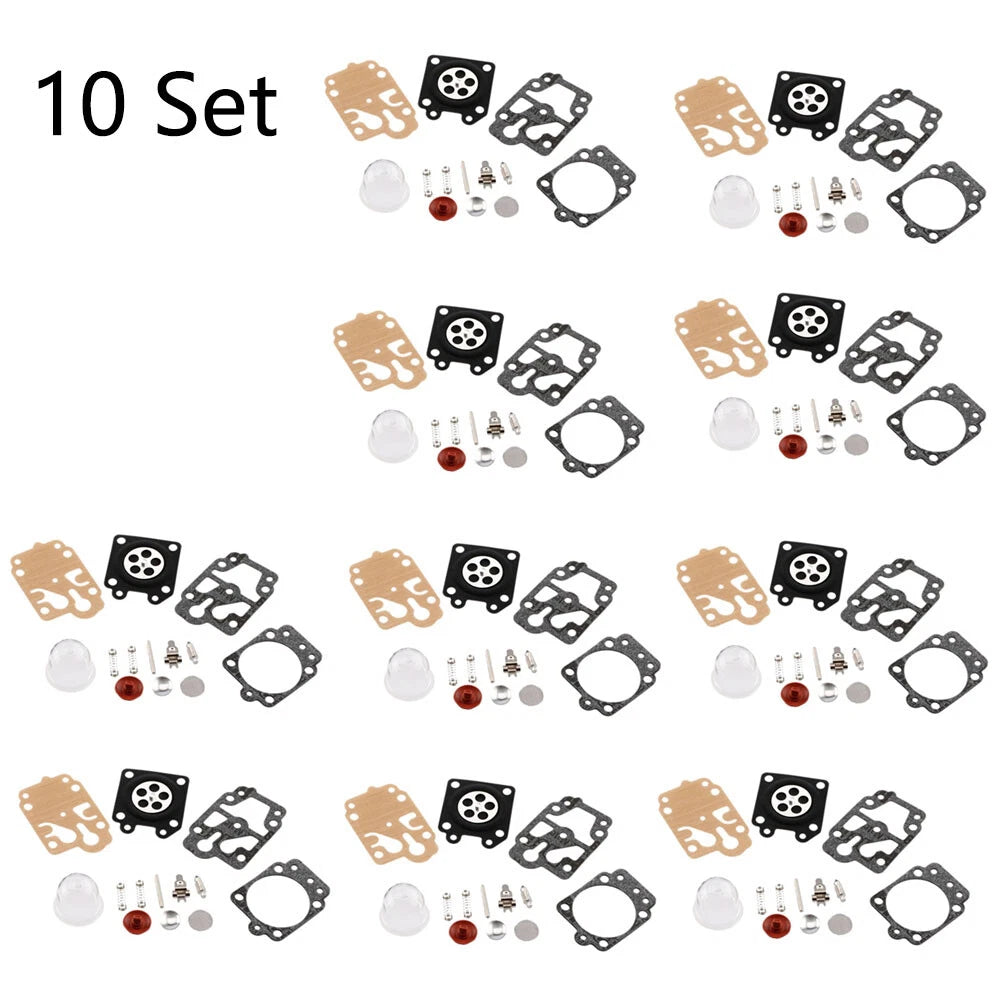 Set of 10 Carburetor Repair Kits for Walbro 43CC 52CC (40-5/44F-5)