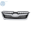 Front Bumper Upper Grille for Subaru XV Crosstrek (2013–2015) Black Mesh Chrome