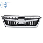 Front Bumper Upper Grille for Subaru XV Crosstrek (2013–2015) Black Mesh Chrome