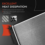 Radiator with Oil Cooler for Hyundai Elantra, Kia Forte