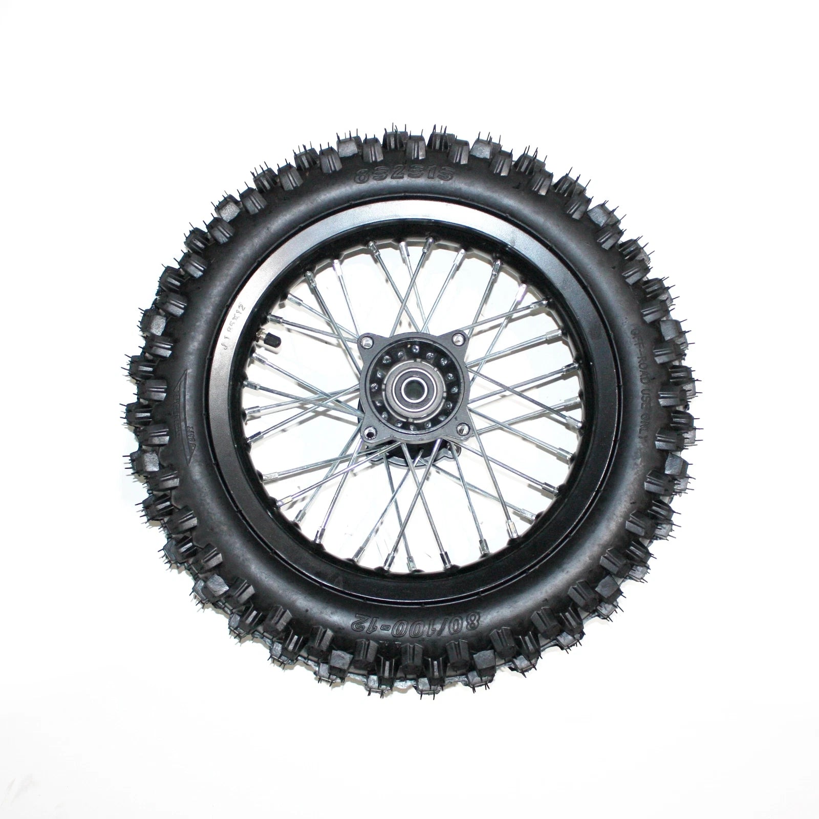 12mm Axle Rear Wheel Rim + Tyre for PIT PRO Dirt Bike (3.00-12)