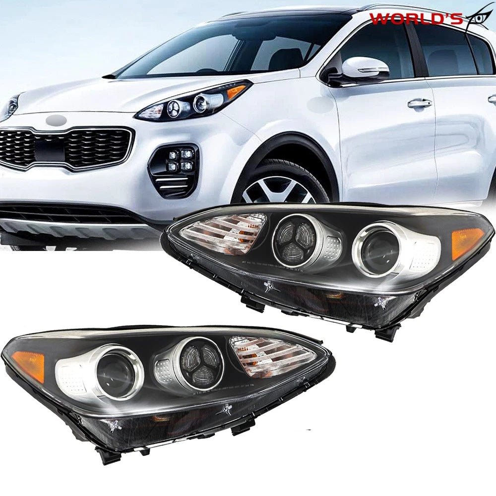 Halogen Headlight Assembly with LED DRL for Kia Sportage (2017–2019)