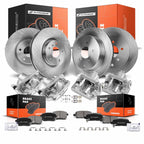 16x Disc Brake Rotors & Pads with Calipers for Honda Element (2003–2011)