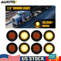 Set of 8 LED Trailer Side Marker Clearance Lights for Various Models (12V)
