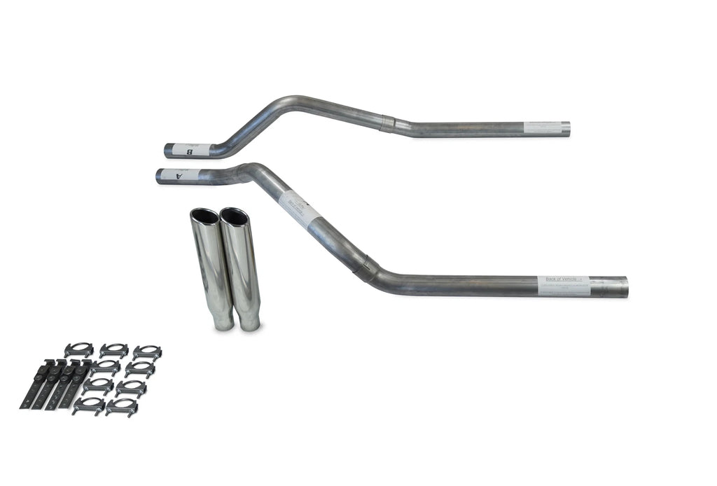 2.5" Dual Exhaust Kit for GMC Jimmy (2000–2004) No Muffler Clamp on Tips