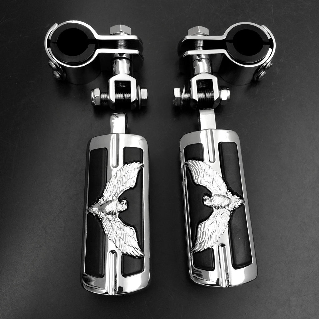 Foot Peg Clamp for Harley Sportster (1", 1-1/4", Chrome)