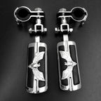 Foot Peg Clamp for Harley Sportster (1", 1-1/4", Chrome)