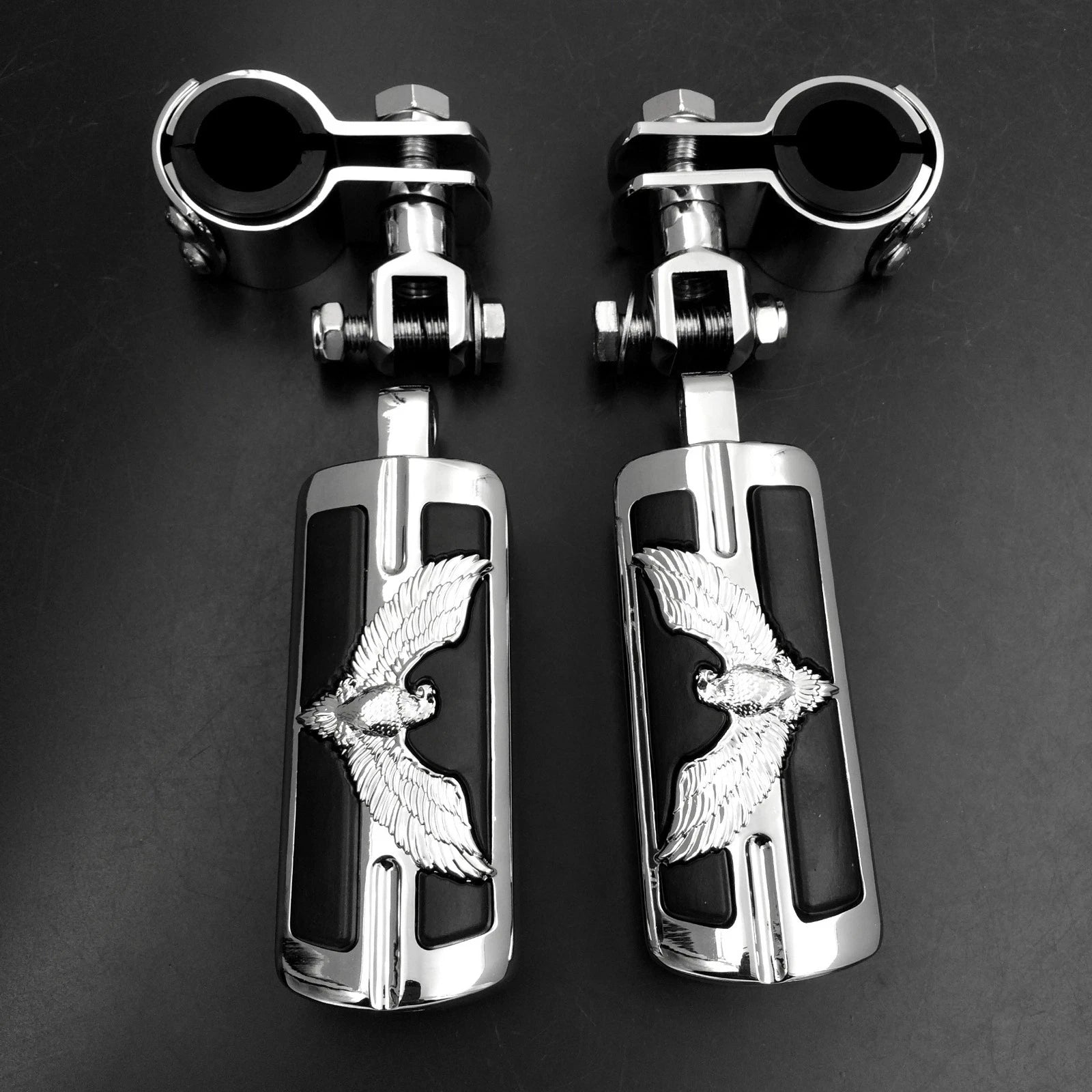 Foot Peg Clamp for Harley Sportster (1", 1-1/4", Chrome)