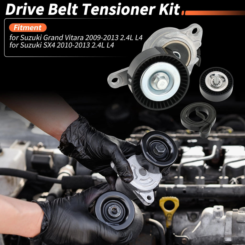 Drive Belt Tensioner Kit for Suzuki Grand Vitara (2009–2013) 2.4L L4 1754054L00