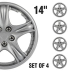 Set of 4 Wheel Covers for R14 Tire & Rim