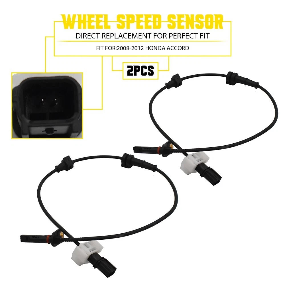 2X ABS Wheel Speed Sensor for Honda Accord (2008–2012) Rear Left & Right